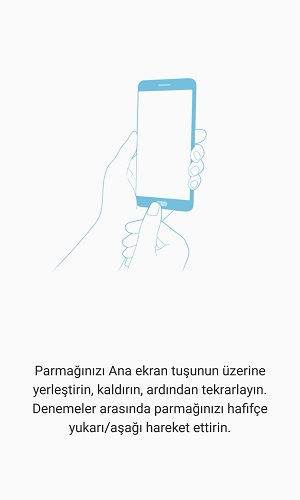 Samsung Telefonlarda Kilit Ekranı Açmak İçin Parmak İzi Tanımlama