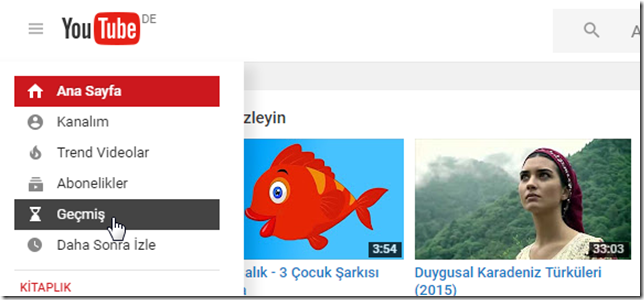 Youtube arama geçmişi nasıl temizlenir