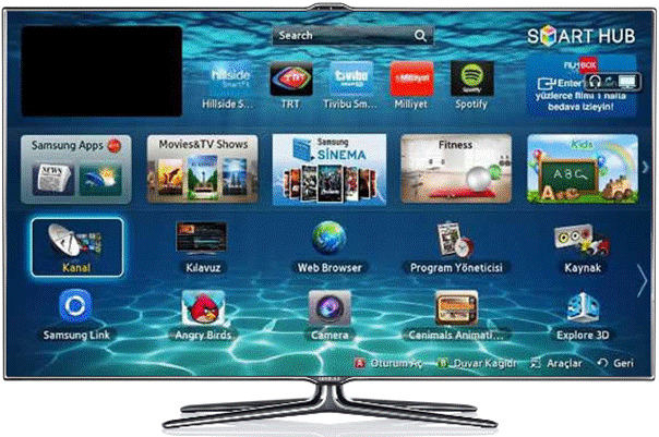 Samsung Smart TV E Serisi Türksat 4A Kurulumu