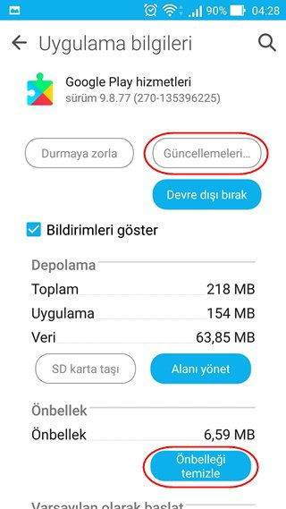 google play hizmetleri