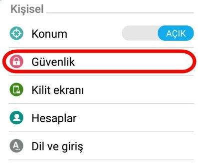 Android Bilinmeyen Kaynaklar Nasıl Etkinleştirilir ?