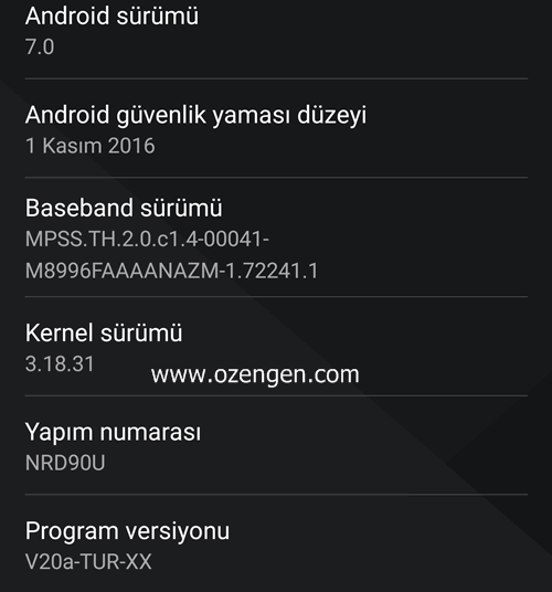 LG G5 Android 7.0 Nougat 1 LG G5 Android 7.0 Nougat