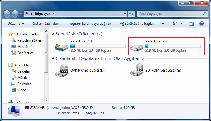 Windows Sürücü Harfi Nasıl Değiştirilir ?