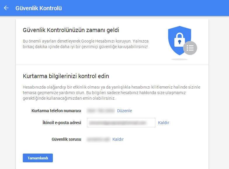 5 Adımda Google Hesap Güvenliğini Arttırma