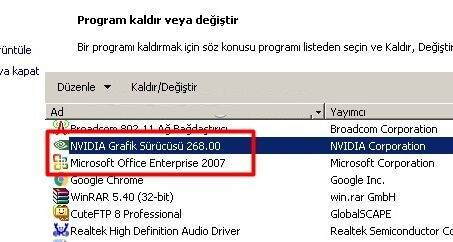 Windows'da Driver Nasıl Silinir ?