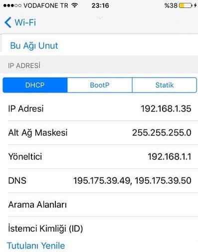 iPhone Wi-Fi Bağlantı Sorunu Çözümü