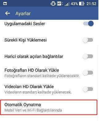 Facebook Otomatik Video Kapatma Nasıl Yapılır 