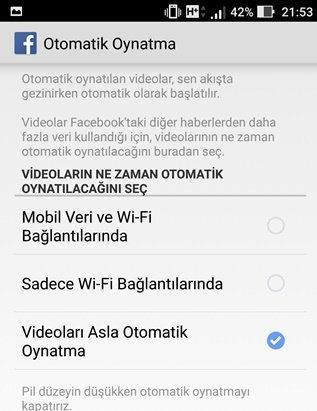 Facebook Otomatik Video Kapatma Nasıl Yapılır 