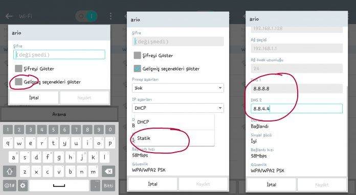 LG Telefonda DNS Ayarı Nasıl Değiştirilir ?