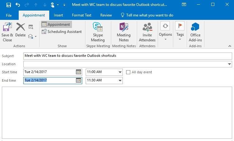 Microsoft Outlook Klavye Kısayollları