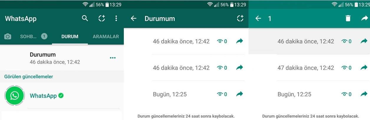 Whatsapp Durumu Nasıl Silinir