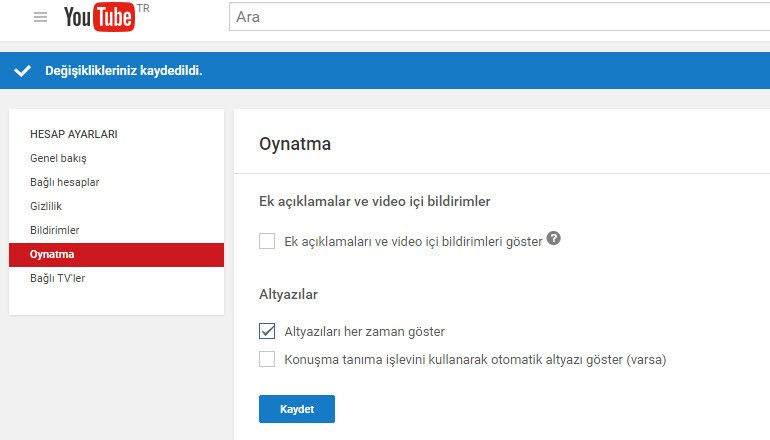 YouTube Ek Açıklamaları Kapatma Nasıl Yapılır