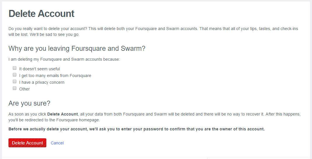 Foursquare Hesap Silme Nasıl Yapılır ?
