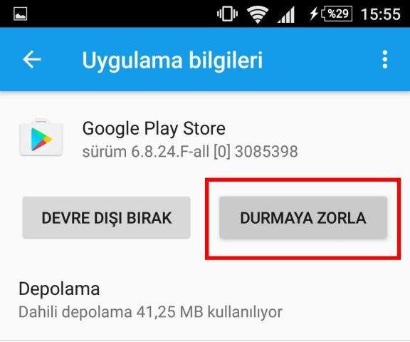 Google Play Store Kimlik doğrulaması gerekli Hatası Çözümü