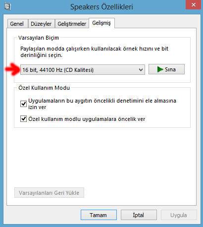 Windows 10 Ses Sorunu Çözümü