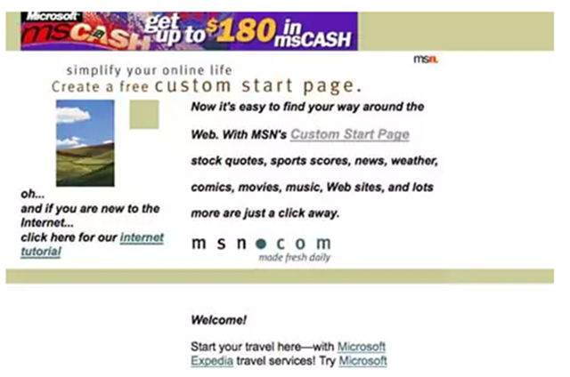 10 Popüler Web Sitesinin ilk Görünümleri