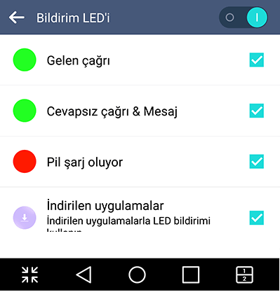 LG Bildirim Işığı Kapatma Nasıl Yapılır 