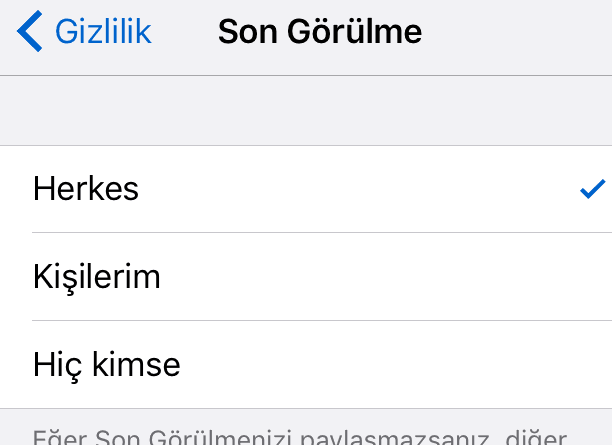 Whatsapp Son Görülme Kapama Nasıl Yapılır ?