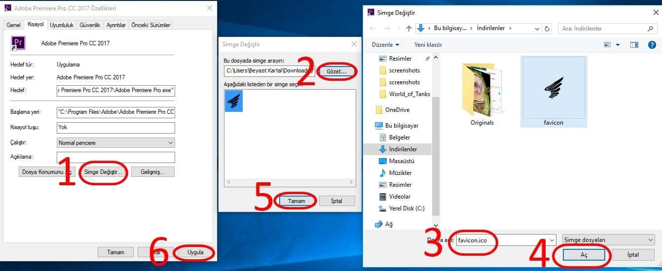 Windows 10'da Görev Çubuğu Simgelerini Değiştirme