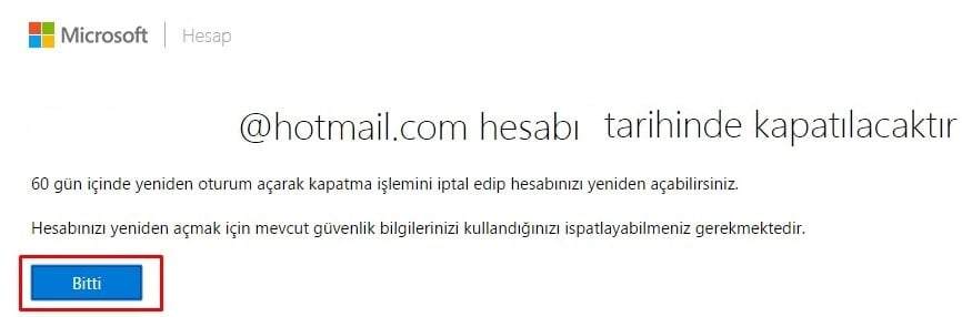 Hotmail Hesap Silme Nasıl Yapılır