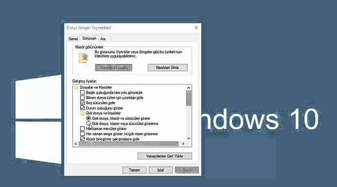 Windows 10'da Dosya ve Klasör Gizleme Nasıl Yapılır