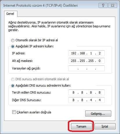 iP Adresi Nasıl Değiştirilir?