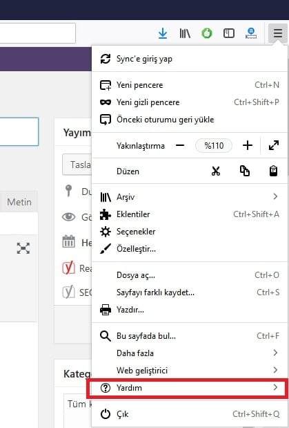 Mozilla Firefox Tarayıcısını Sıfırlama nasıl yapılır