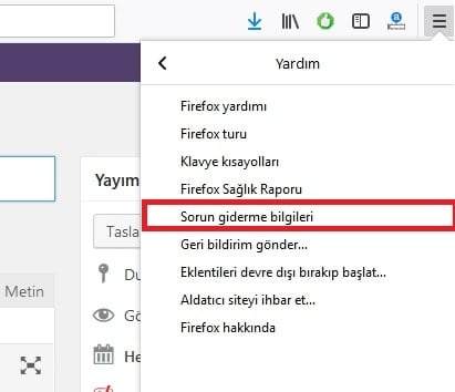 Mozilla Firefox Tarayıcısını Sıfırlama nasıl yapılır