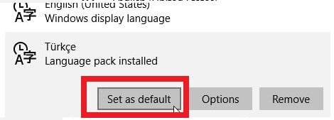 6 Adımda Windows 10 Türkçe dil paketi yükleme