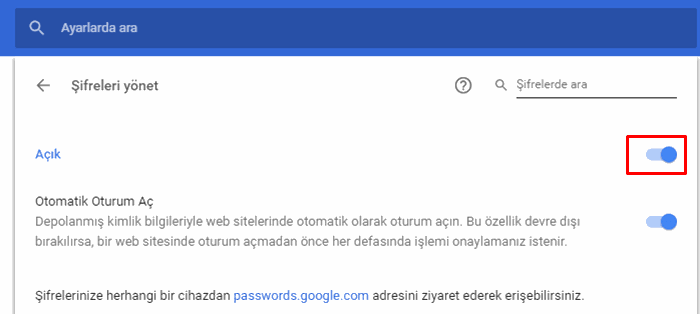 Tarayıcınız Şifrelerinizi Kaydetmesin Tarayıcınız Şifrelerinizi Kaydetmesin
