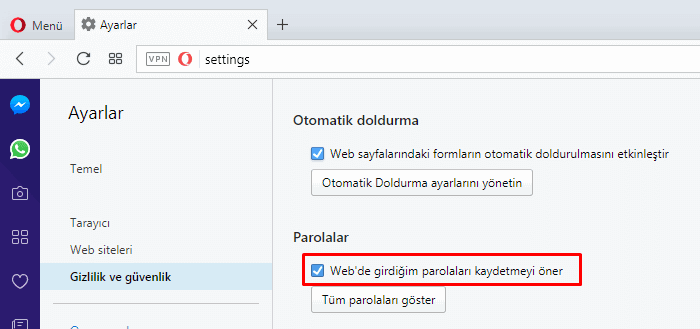 Tarayıcınız Şifrelerinizi Kaydetmesin Tarayıcınız Şifrelerinizi Kaydetmesin