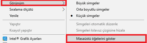 Windows 10 Masaüstü Simgelerini Gizleme Nasıl Yapılır