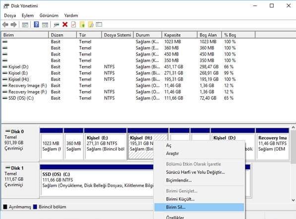 Windows 10’da Disk Genişletme Nasıl Yapılır?