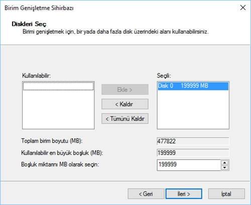 Windows 10’da Disk Genişletme Nasıl Yapılır?