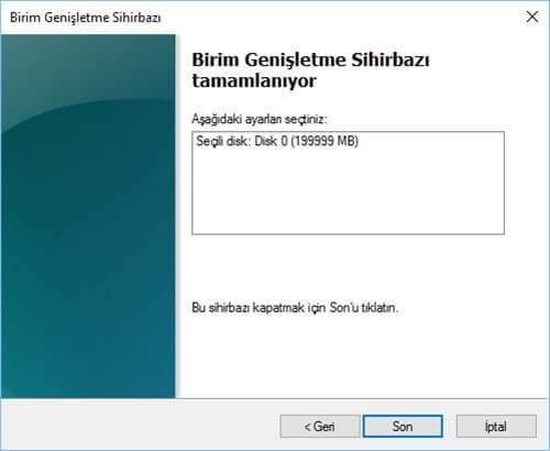 Windows 10’da Disk Genişletme Nasıl Yapılır?