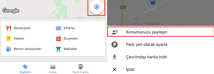 Konum Nasıl Atılır ?