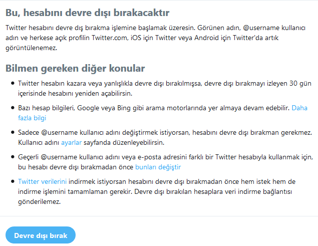 Twitter Hesap Silme Nasıl Yapılır ? Twitter Hesap Silme Nasıl Yapılır ?