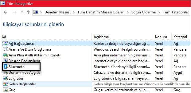 Windows 10 Bluetooth Bağlanılamadı Sorunu Çözümü