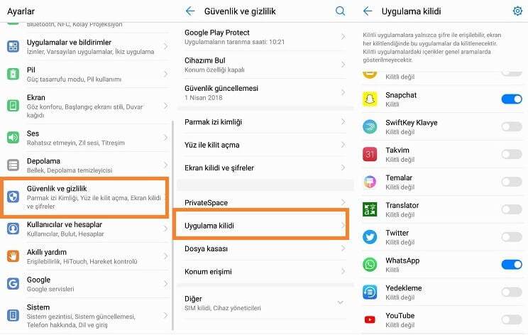 Huawei Uygulama Kilidi Nasıl Konulur ve Nasıl Kaldırılır ? Huawei Uygulama Kilidi Nasıl Konulur ve Nasıl Kaldırılır ?