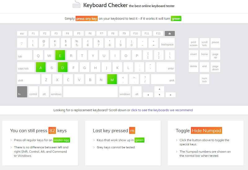 Klavye Tuş Çalışma Testi Nasıl Yapılır ?