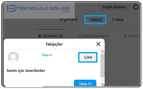 3 Adımda Instagram Takipçi Silme!