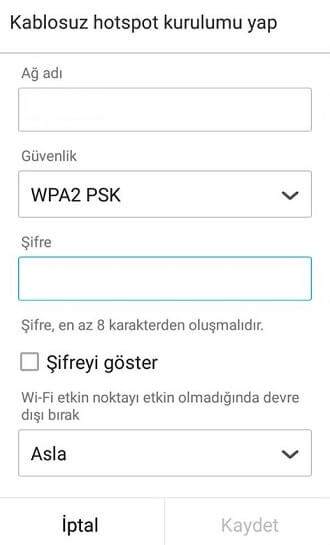 Telefonun İnternetini Bilgisayarda Kullanma