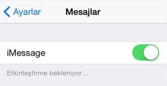 iMessage Etkinleştirme Bekleniyor Hatası Çözümü