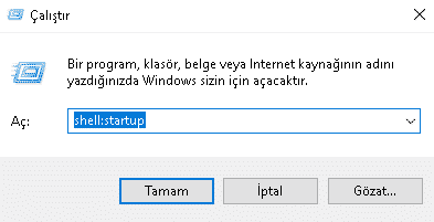 Windows 10'da Başlangıca Program Ekleme