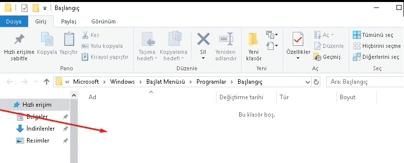 Windows 10'da Başlangıca Program Ekleme