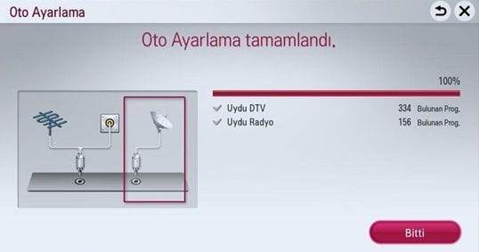 LG TV Uydu Kurulumu