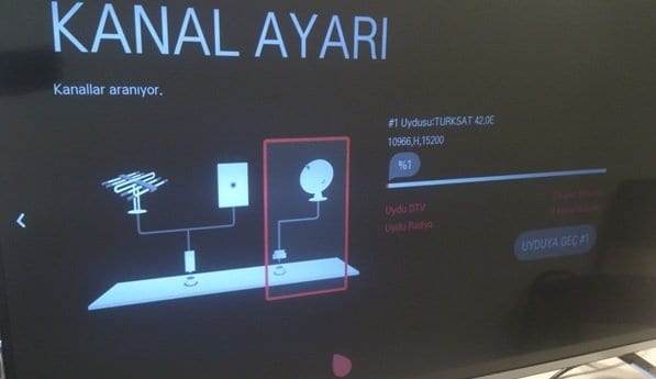 LG Smart TV Uydu Ayarları