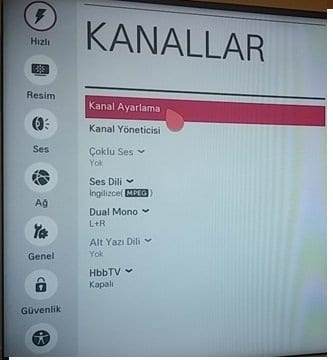 LG Smart TV Uydu Ayarları