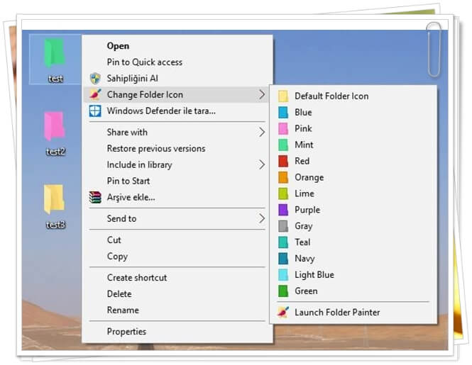 Windows'ta Klasör Rengi Değiştirme Nasıl Yapılır?