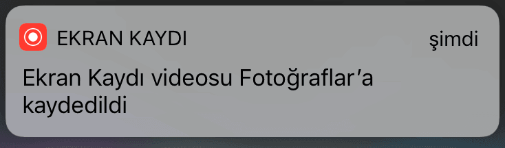 iphone ekran videosu çekme
